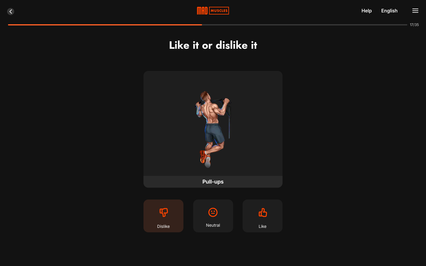 Screen 22: Pull-ups