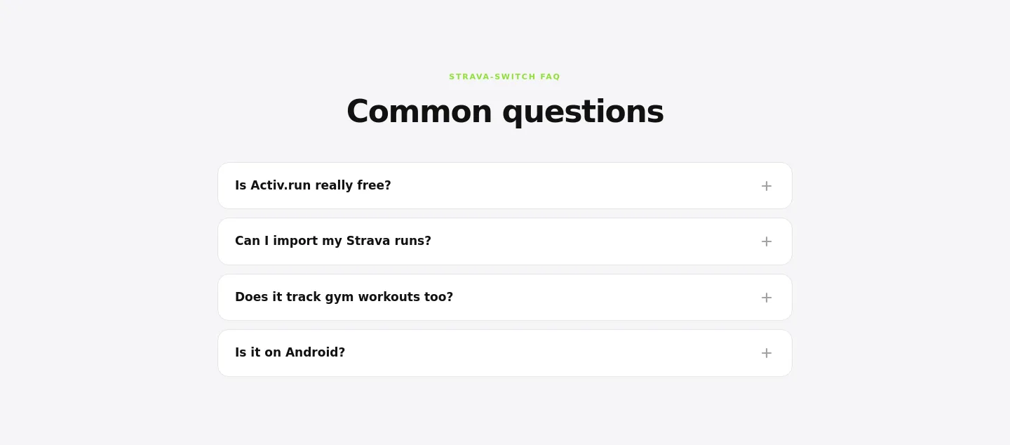 activ.run — FAQ