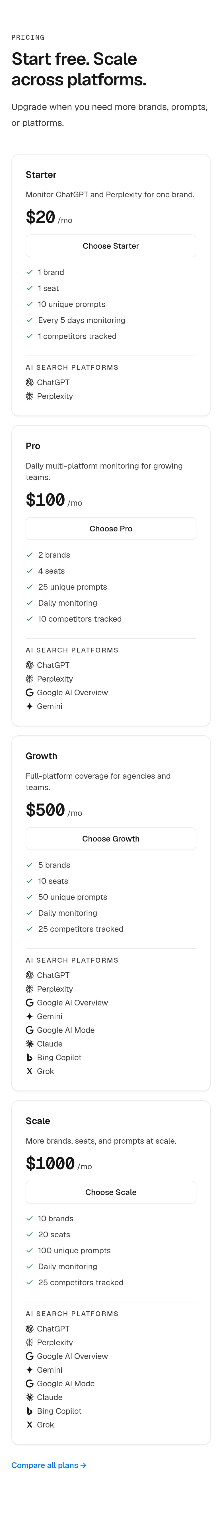 aeomantis.com — Pricing