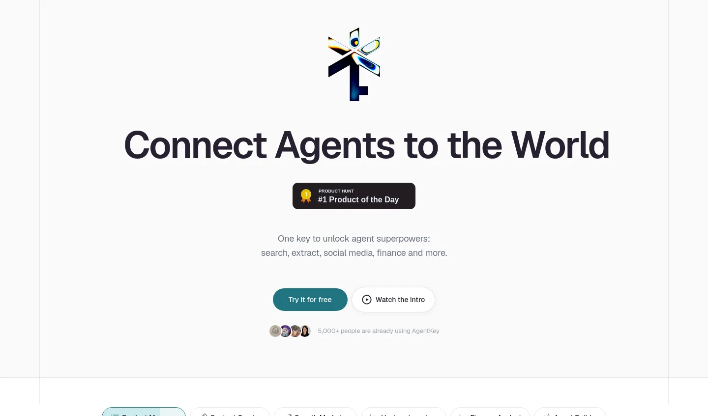 agentkey.app Stats section