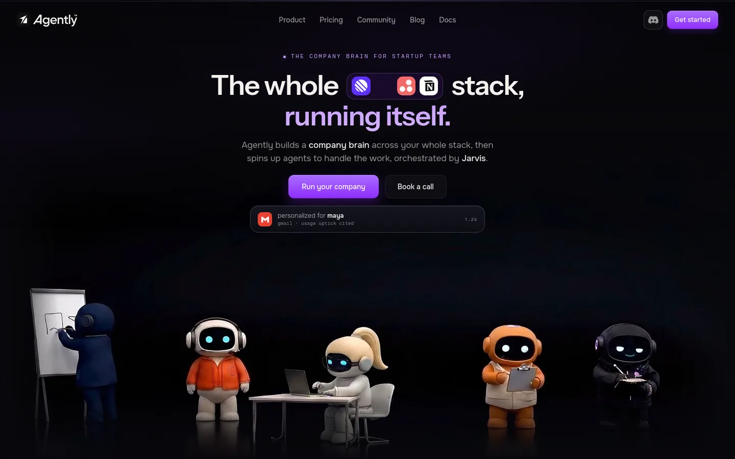 agently.dev — Hero