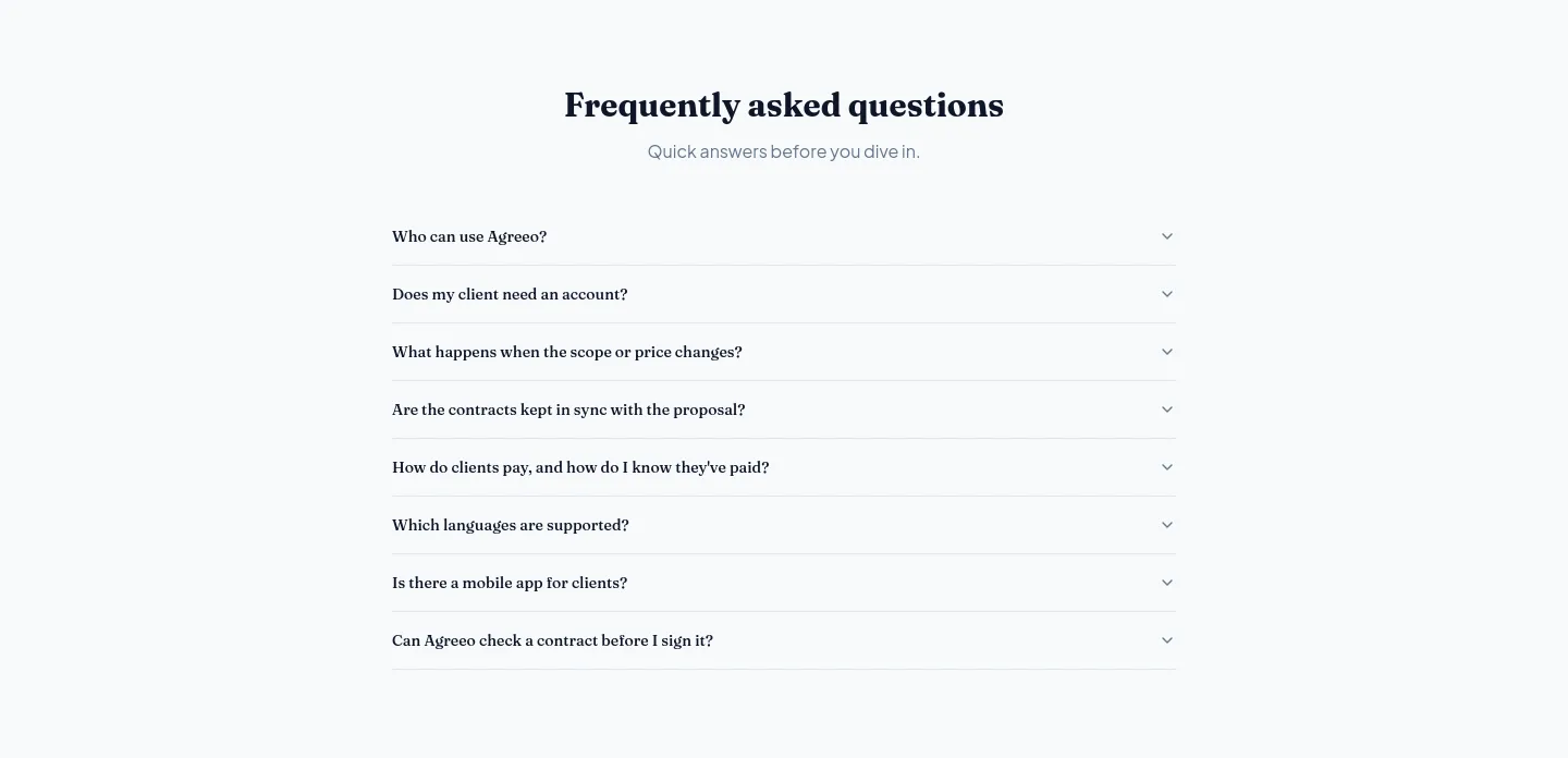 agreeotech.com — FAQ