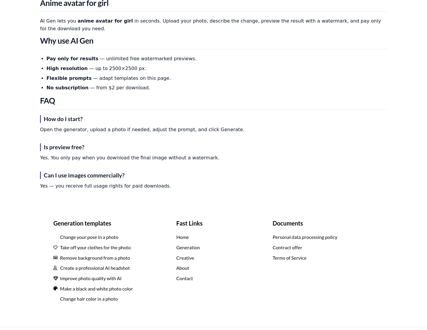 ai-gen.online — FAQ