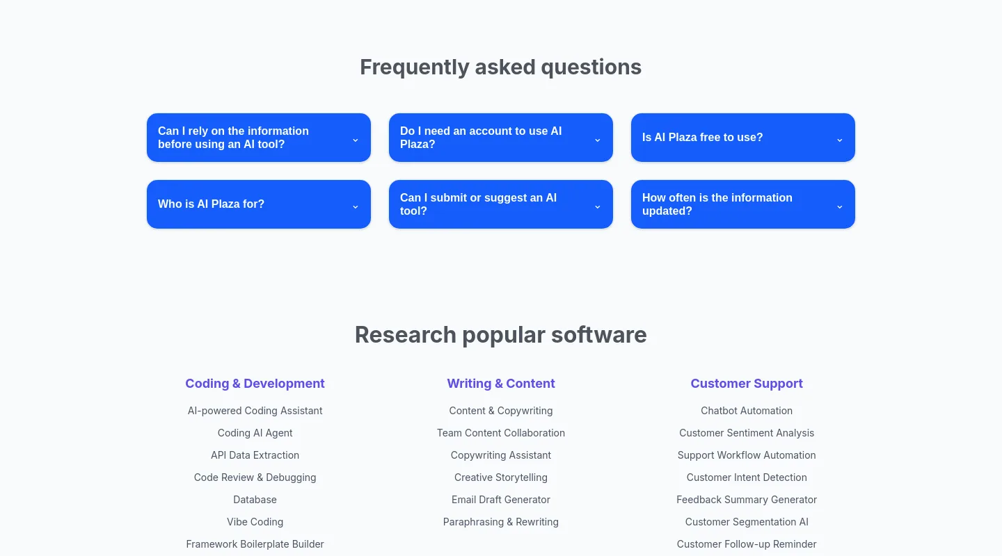 ai-plaza.io — FAQ