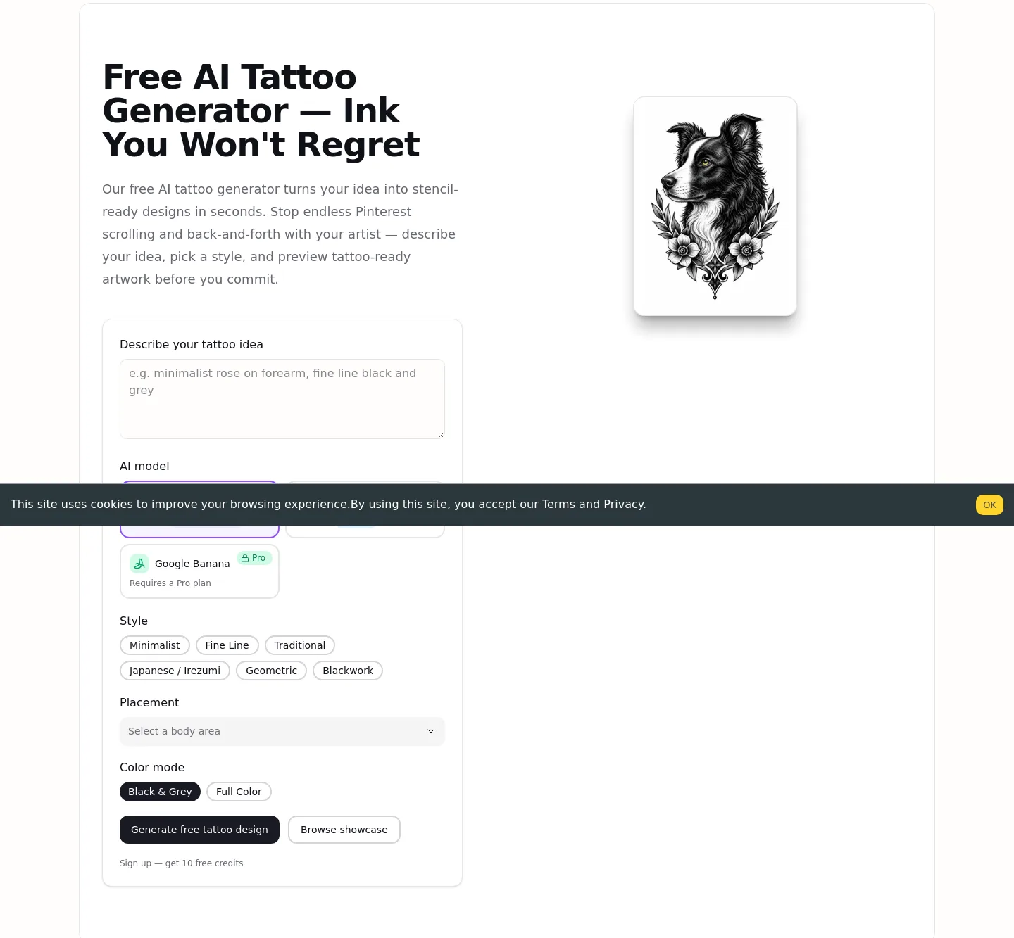 ai-tattoo-generator.net — Hero