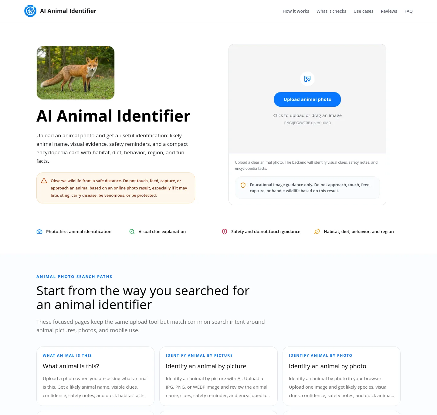 aianimalidentifier.com