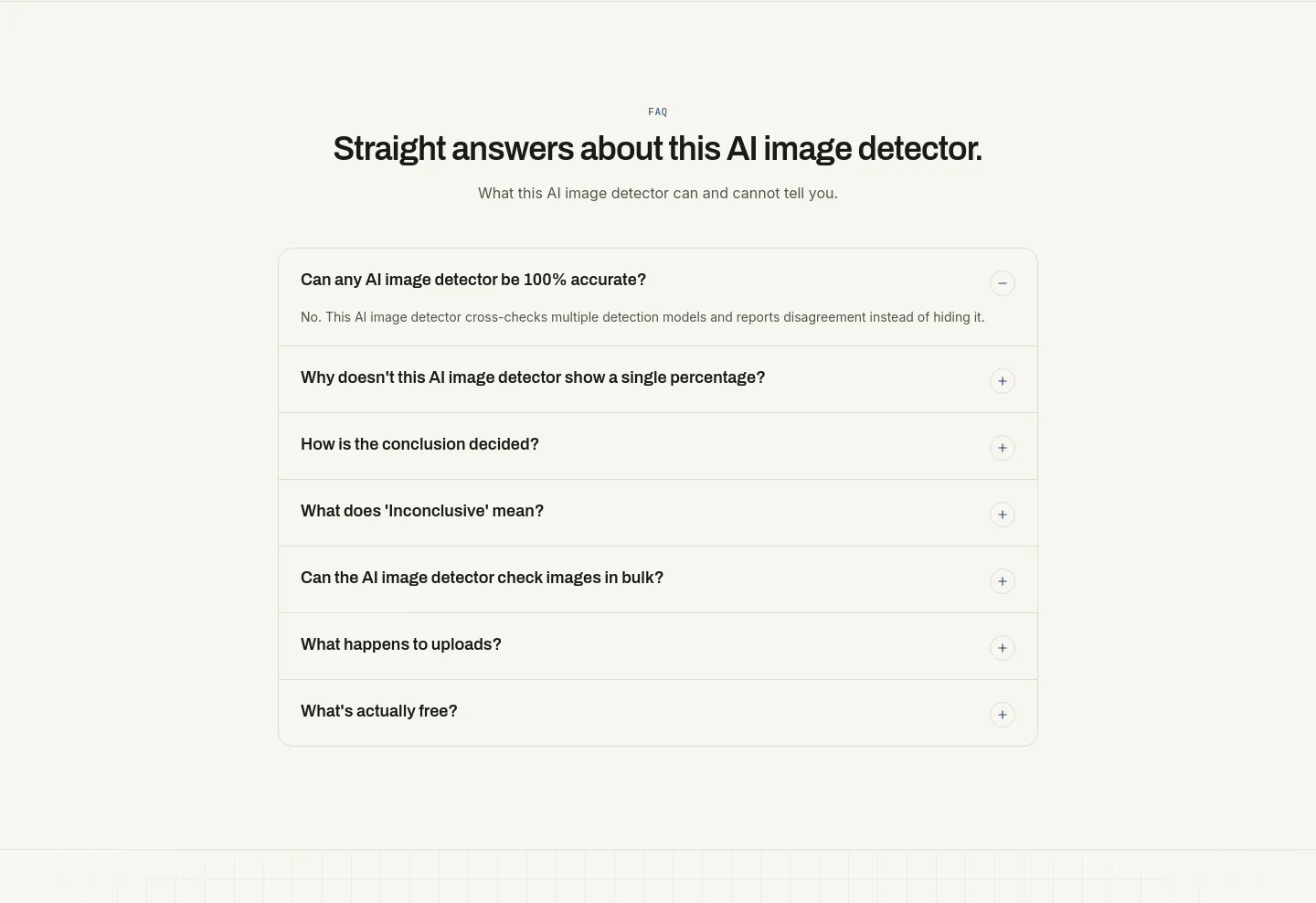 aiimagedetector.info — FAQ