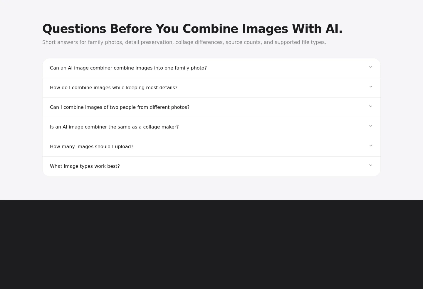 aimagecombiner.net — FAQ