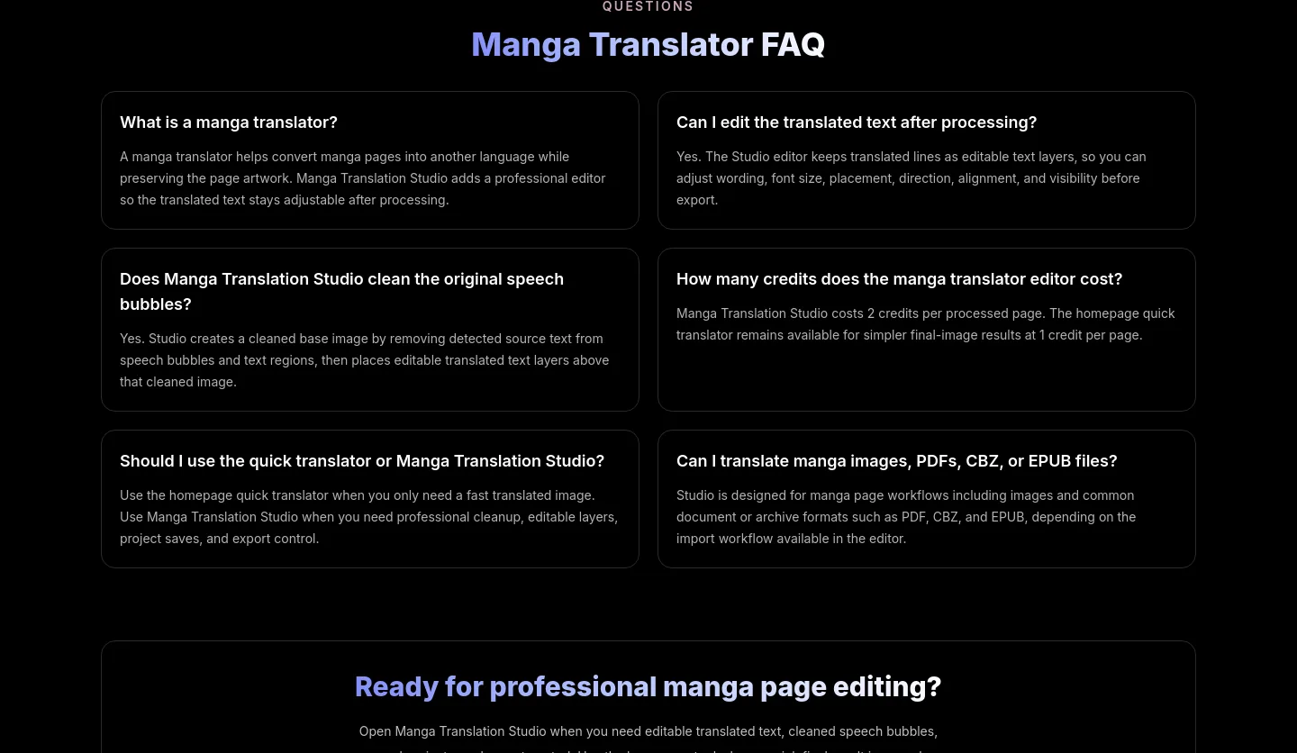 aimangatranslate.com — FAQ