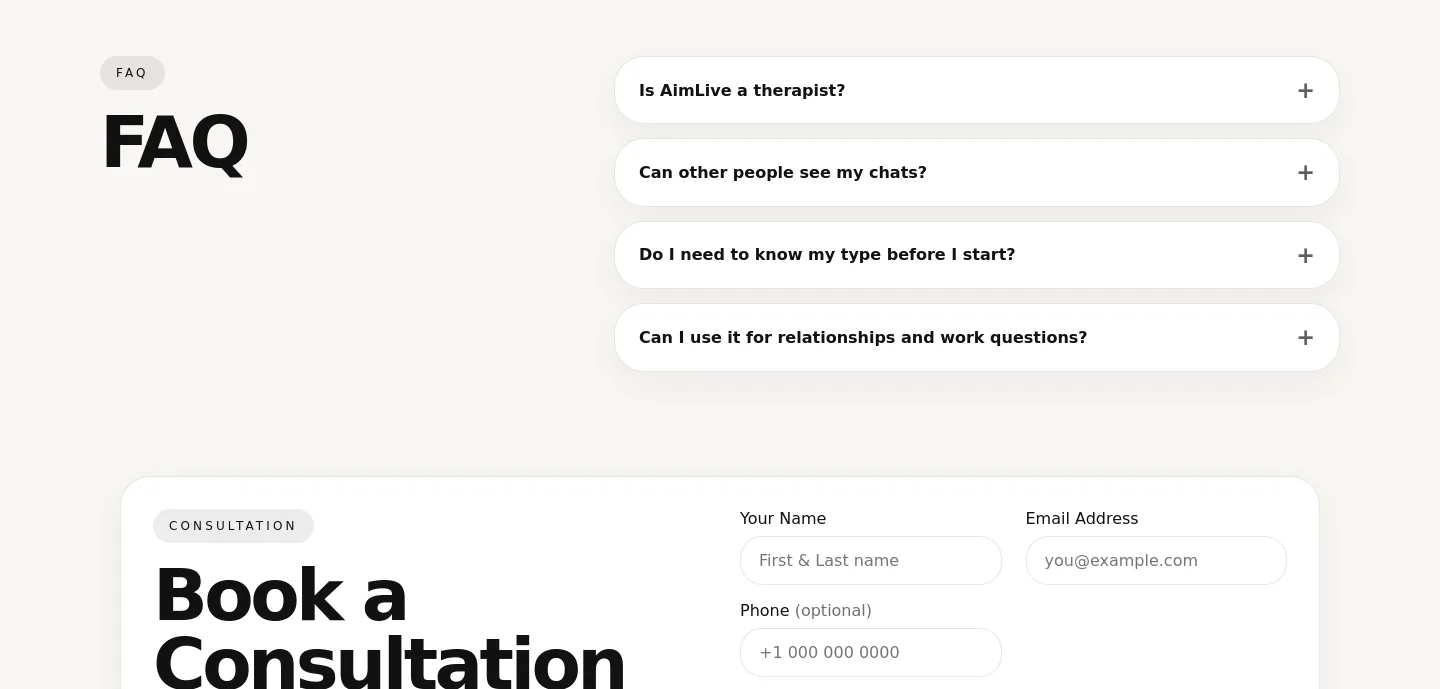 aimlive.ai — FAQ