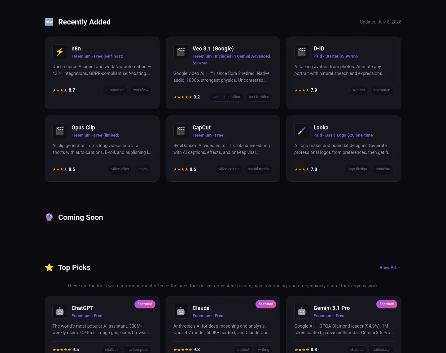 aitoolhunt.top — Pricing
