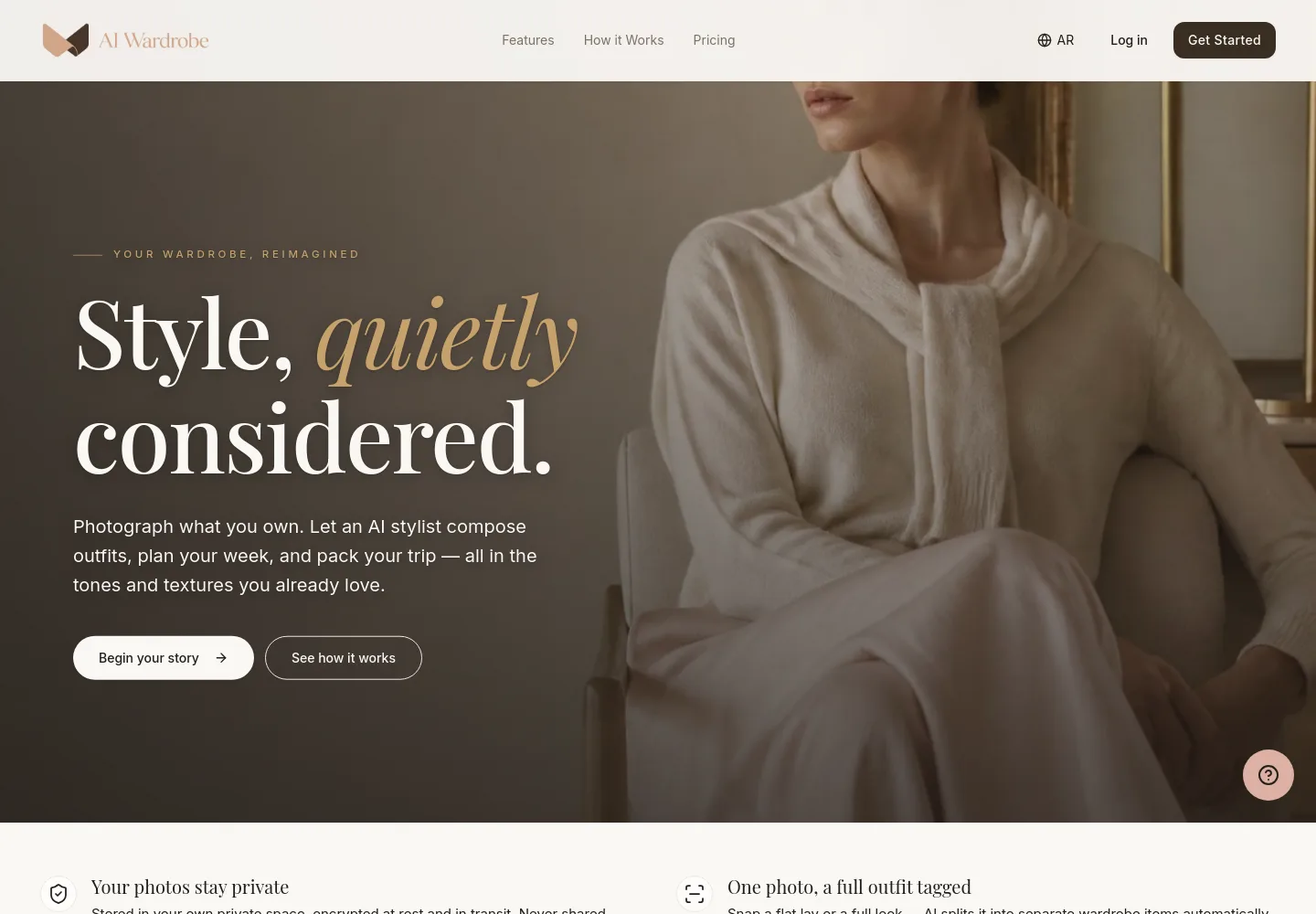 aiwardrobe.co — Hero