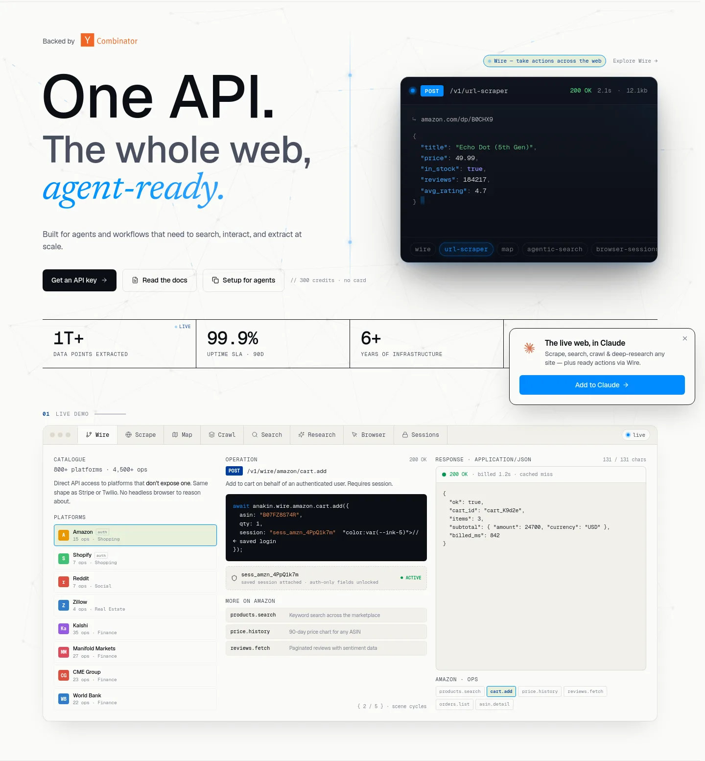 anakin.io Hero section