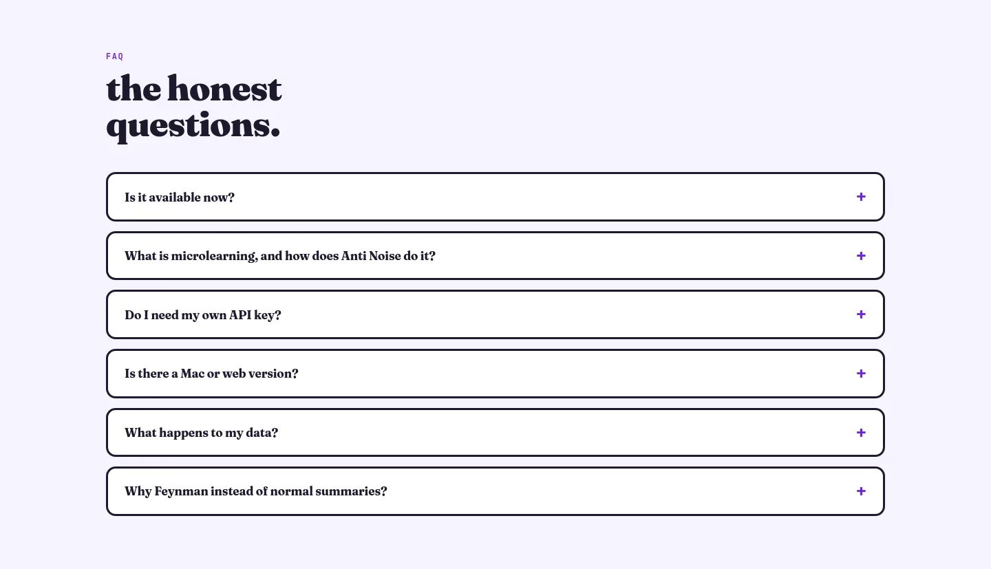 antinoise.app — FAQ