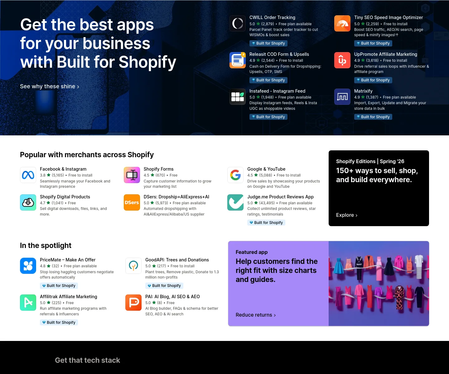 apps.shopify.com — Hero