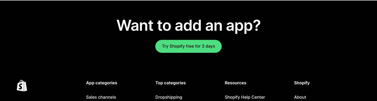 apps.shopify.com — CTA
