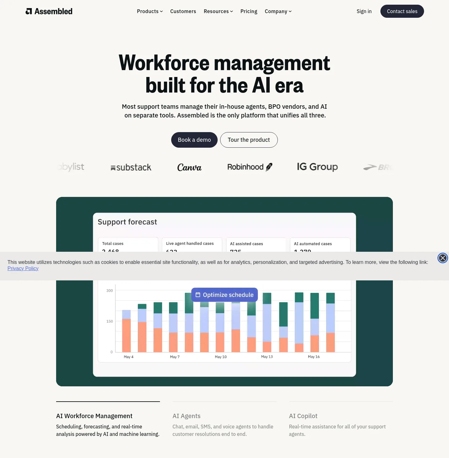 assembled.com — Hero