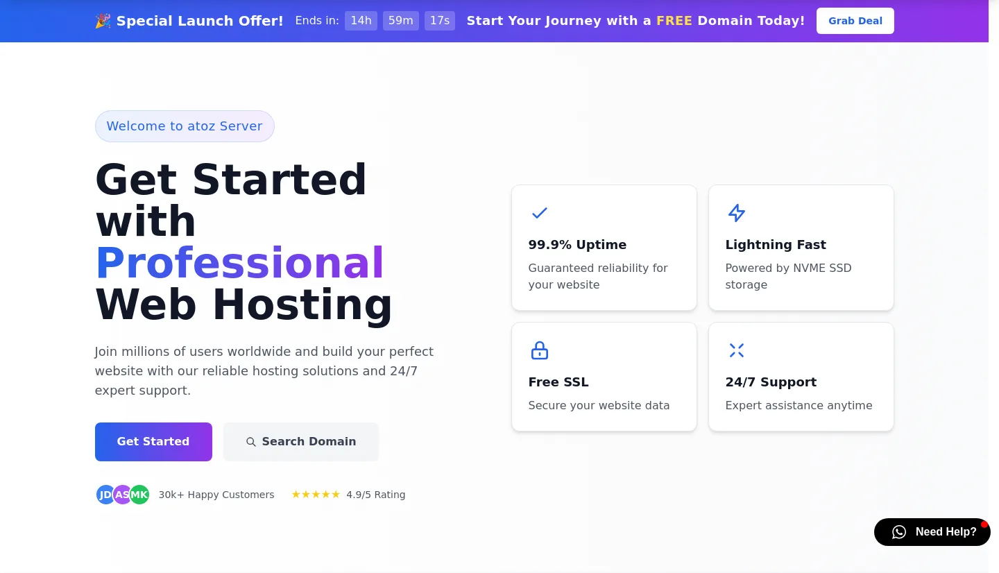 atozserver.com — Hero