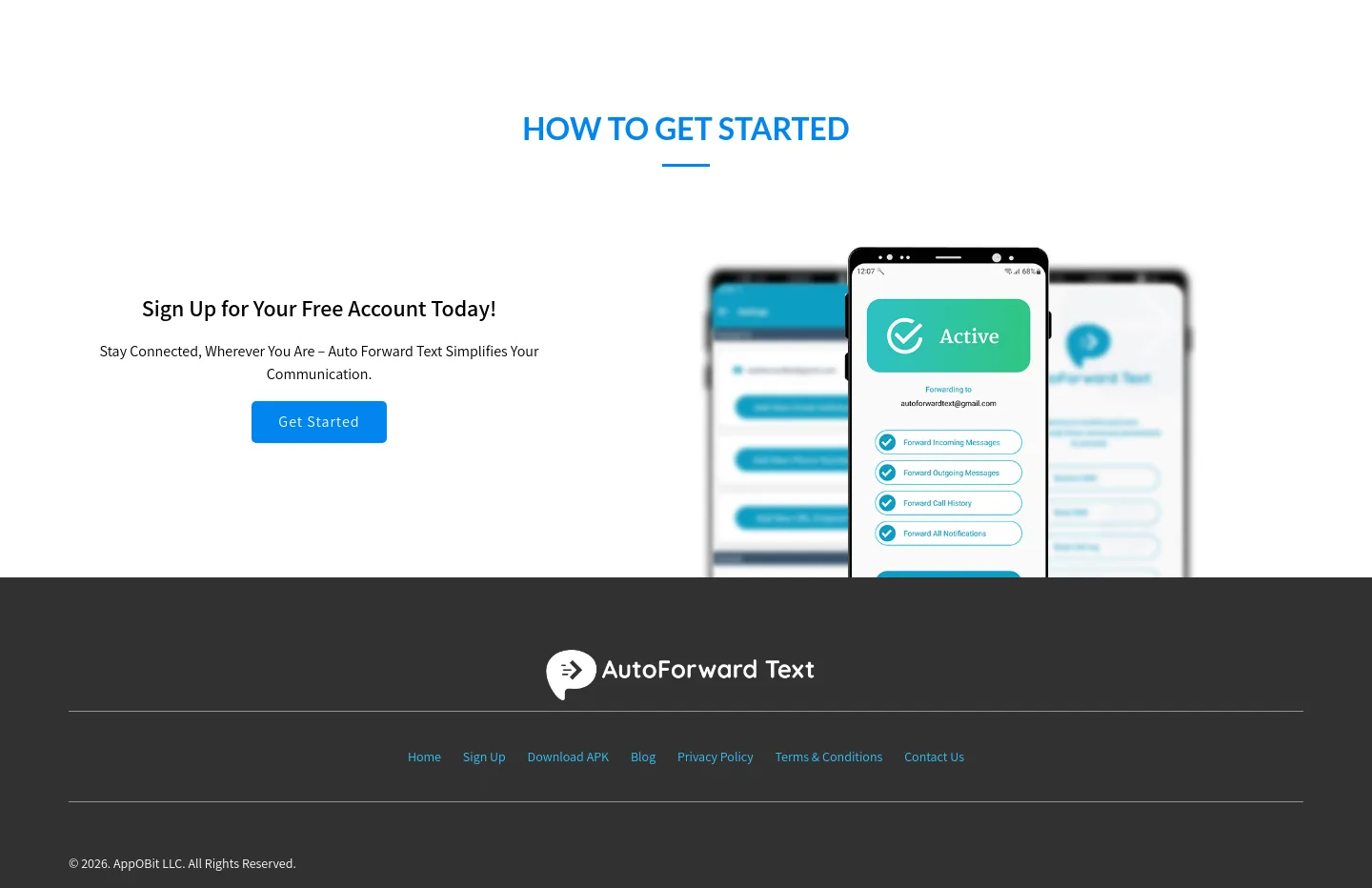 autoforwardtext.com CTA section