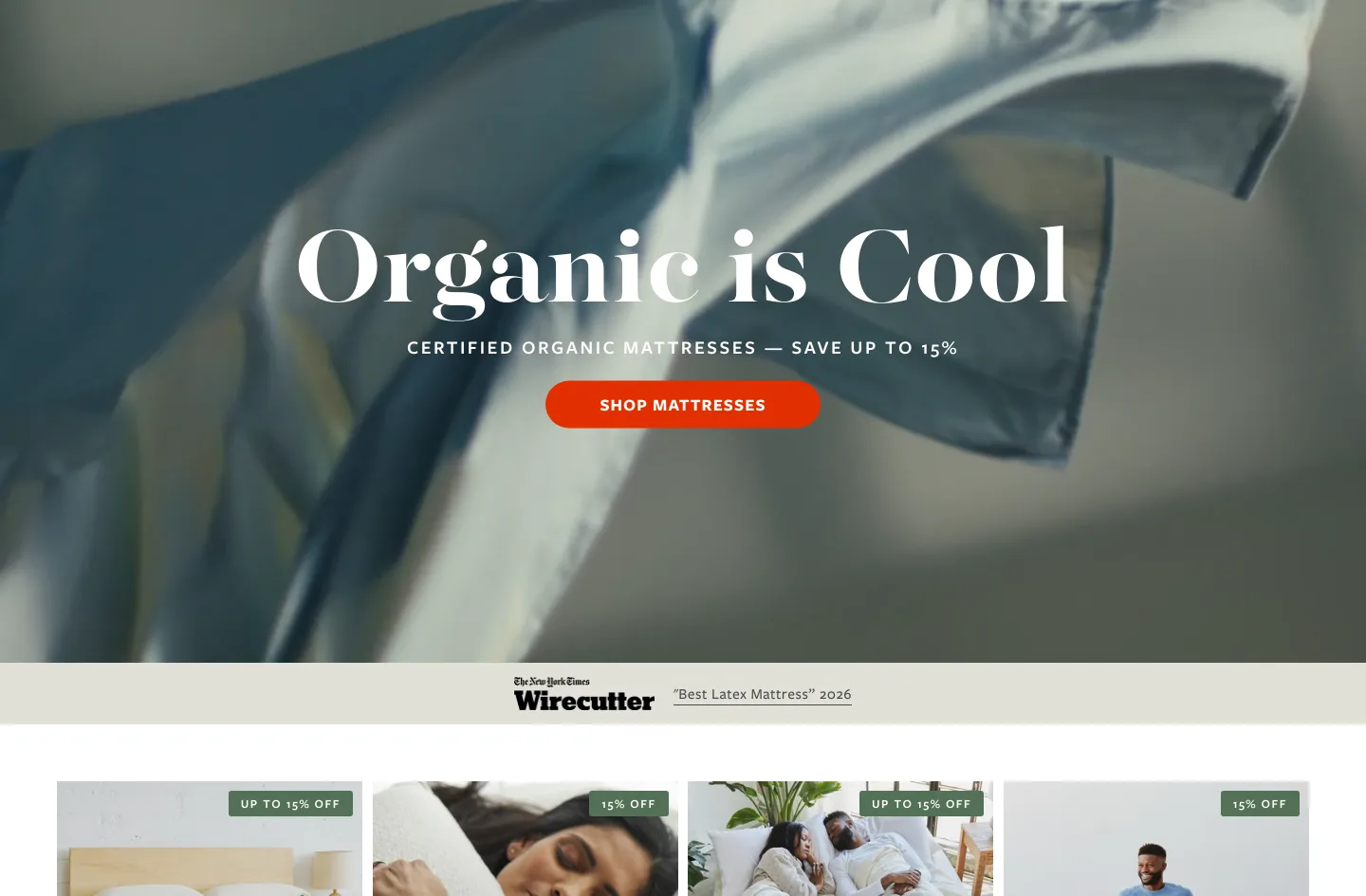 avocadogreenmattress.com — Hero