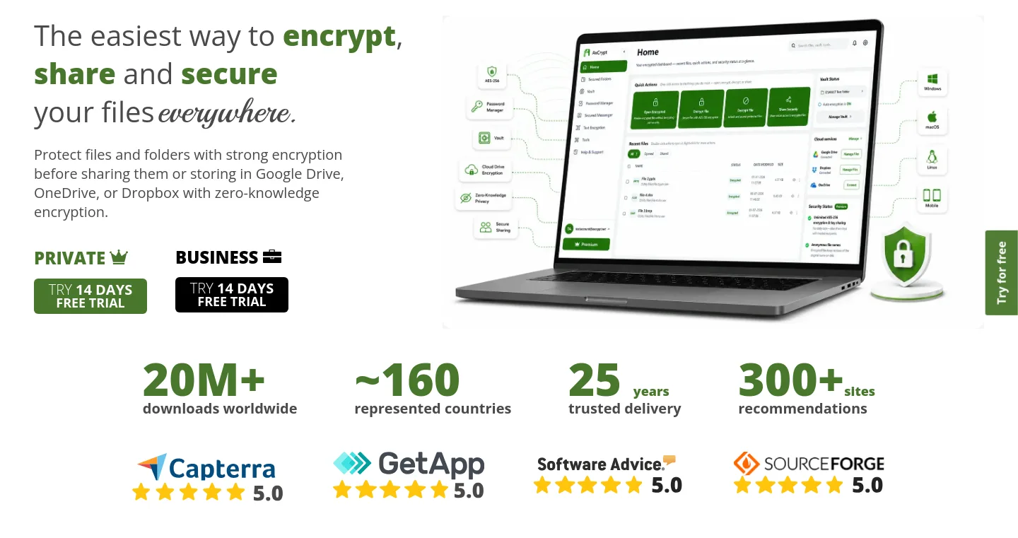 axcrypt.net — Hero