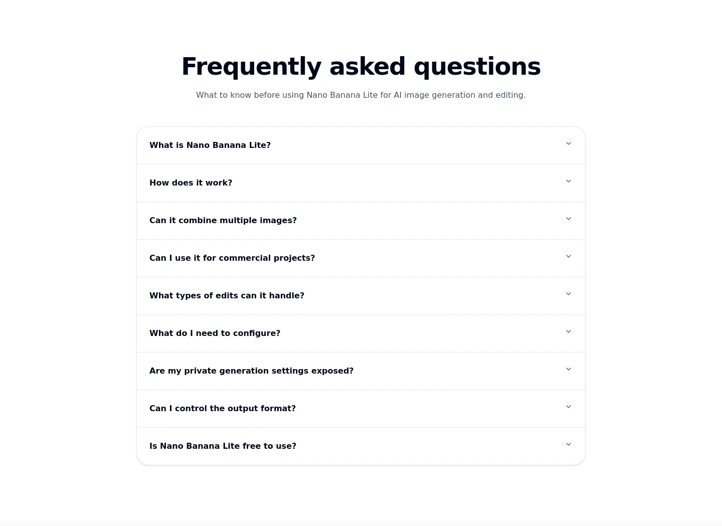 bananalite.org — FAQ
