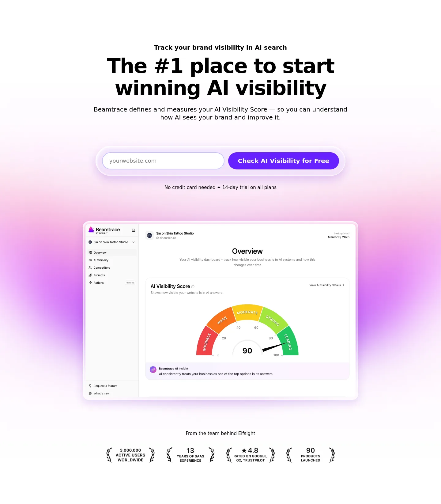 beamtrace.com — Hero