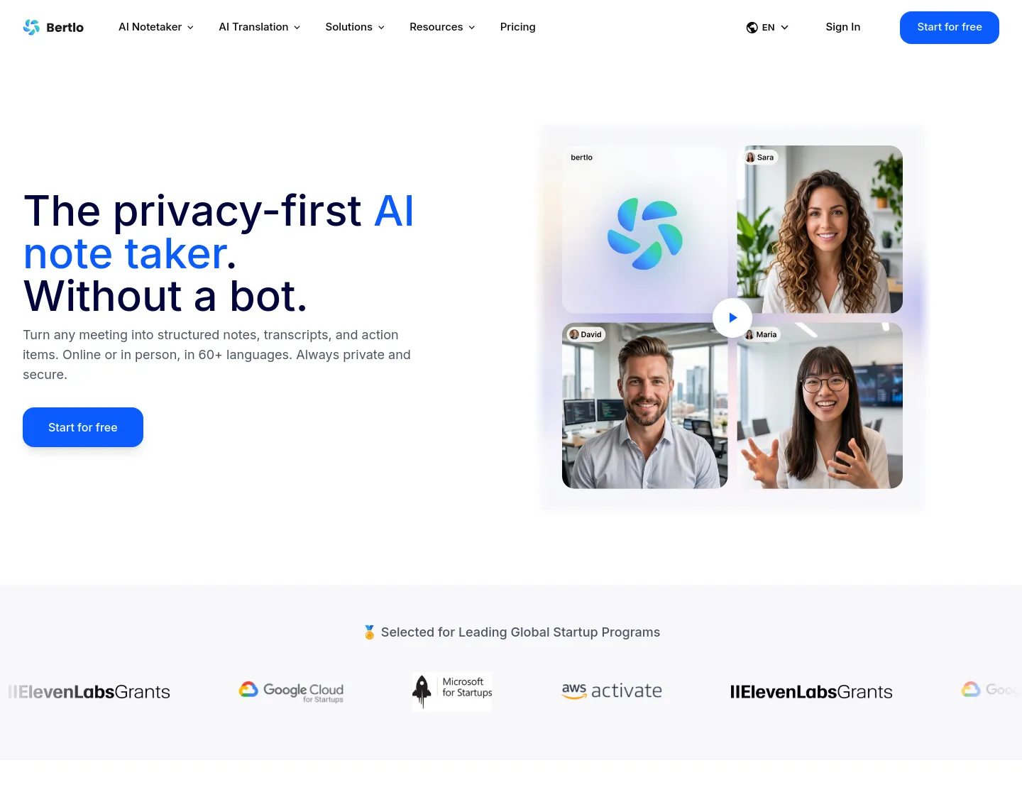 bertlo.com — Hero