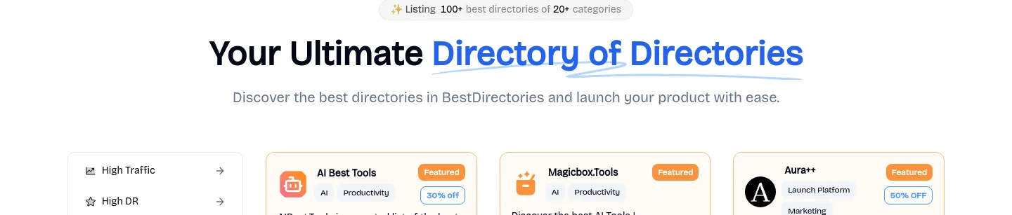 bestdirectories.org — Hero