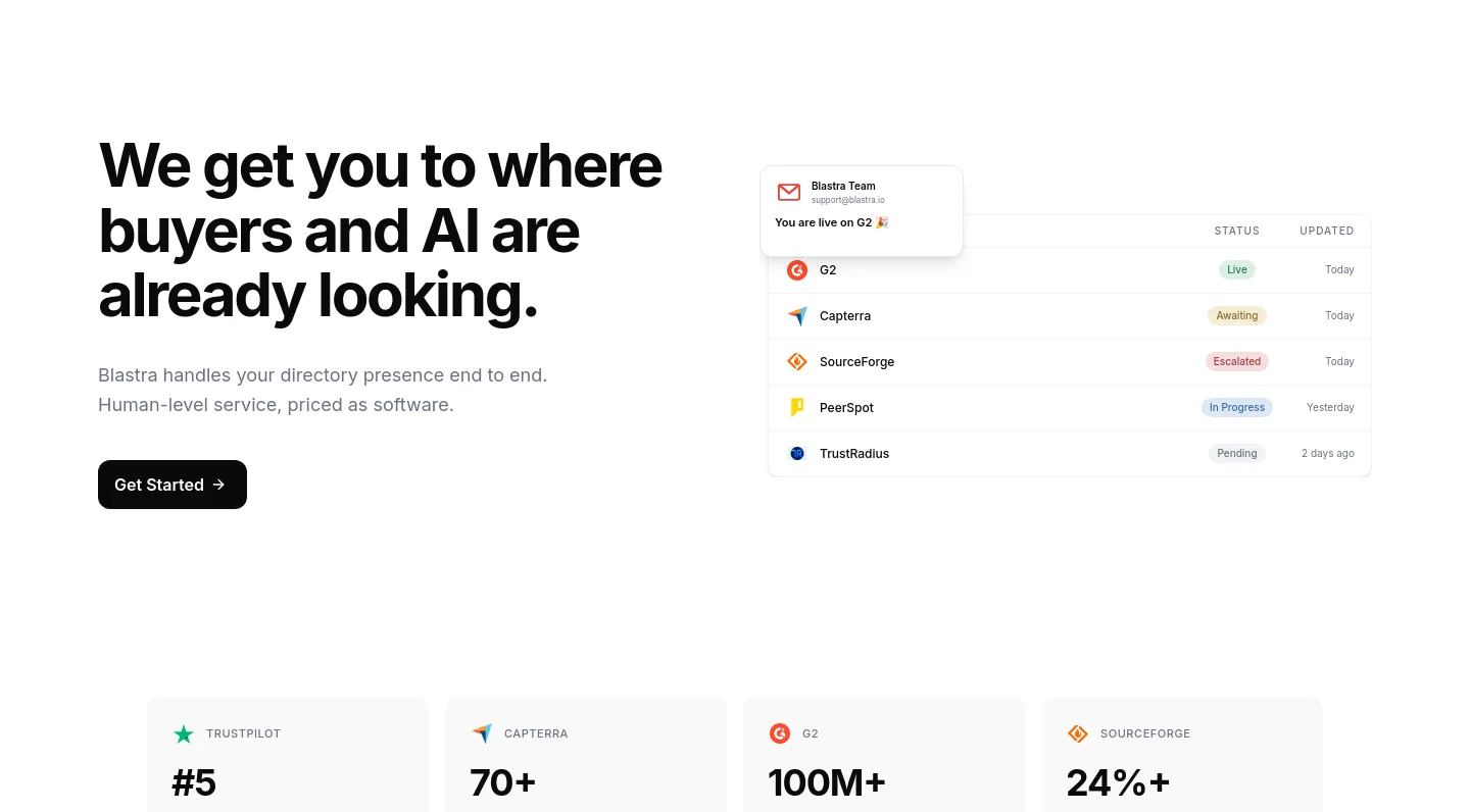 blastra.io — Hero