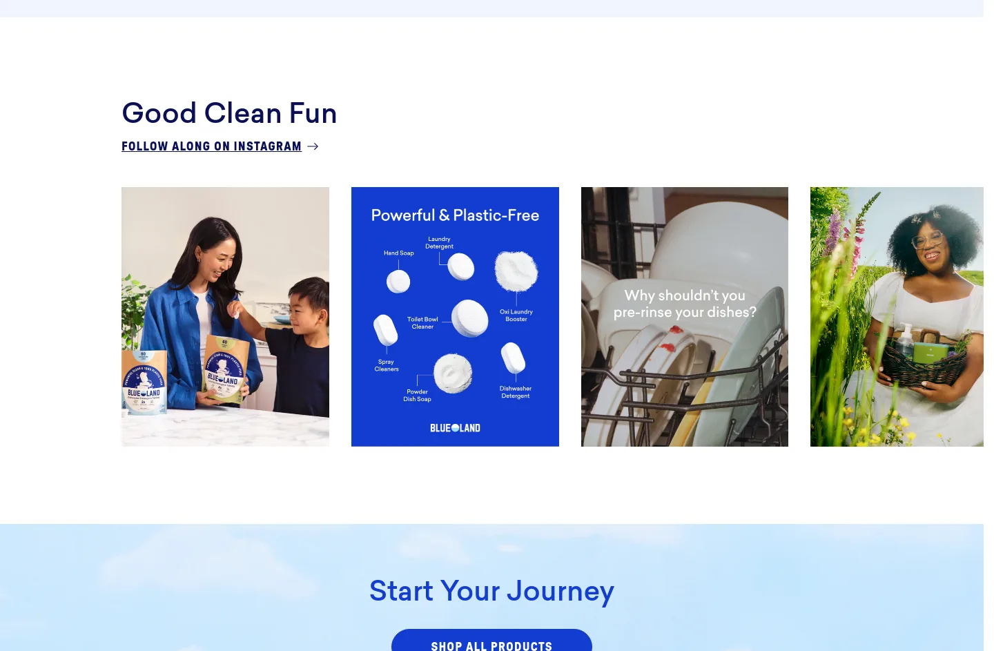 blueland.com — Logo Wall