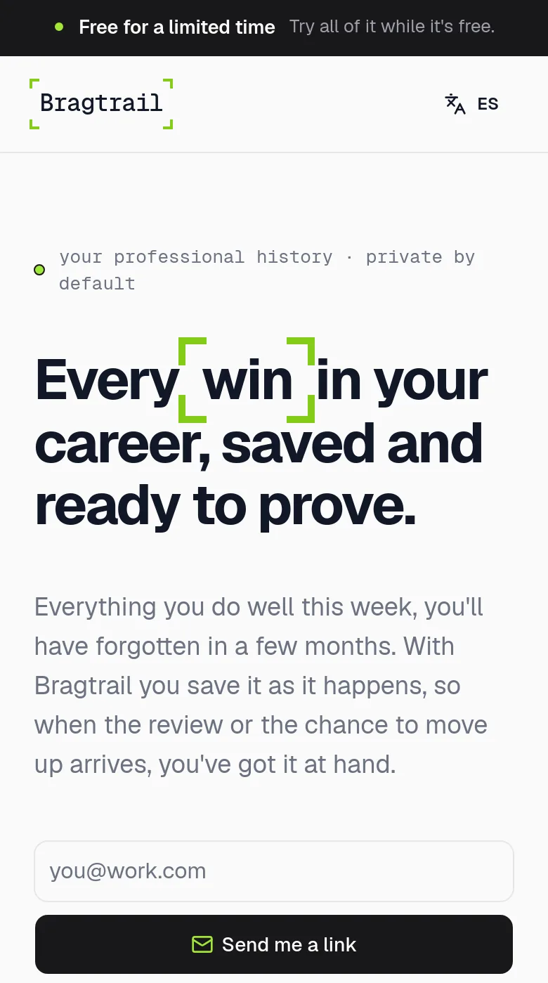 bragtrail.com — a measured funnel