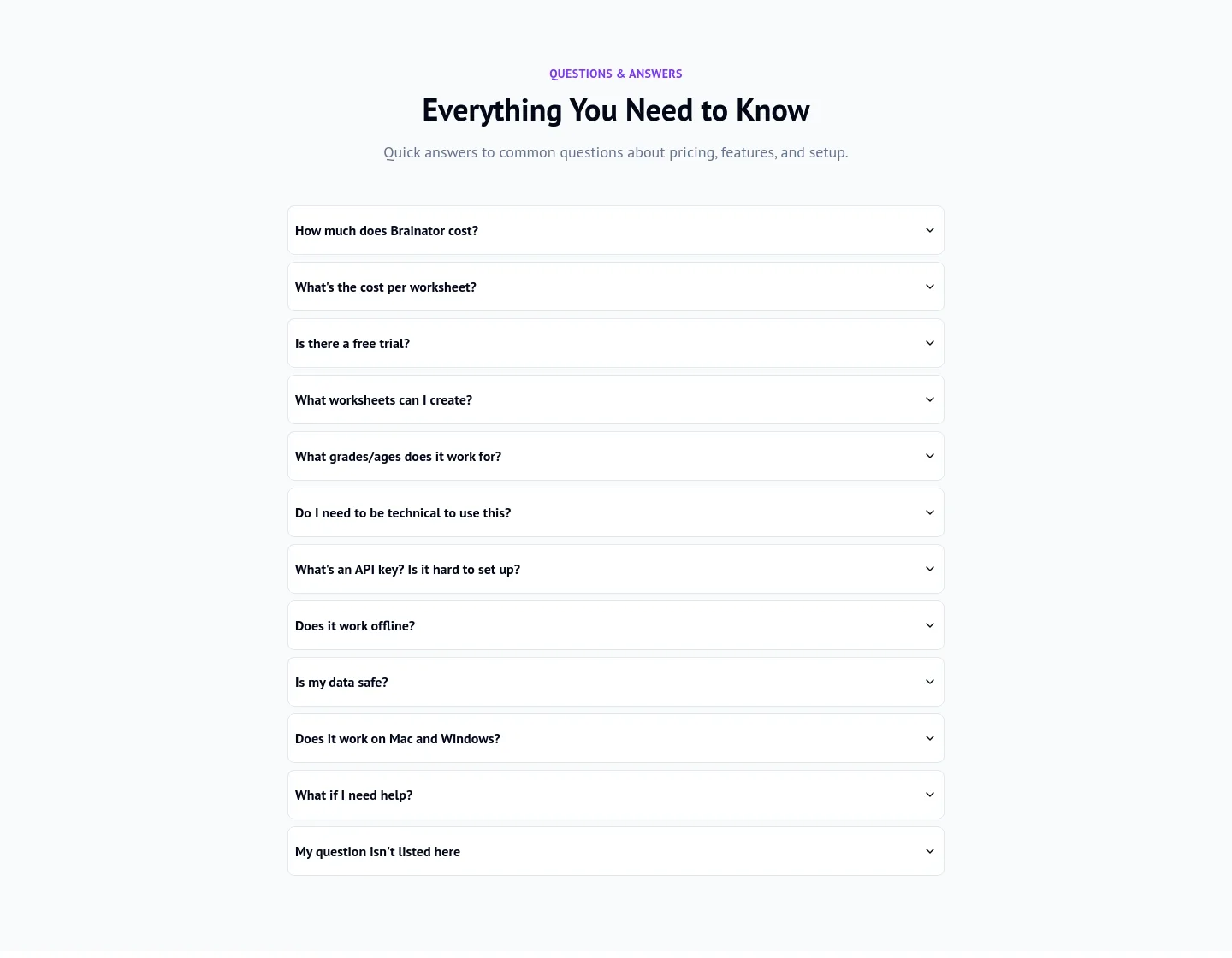brainator.com — FAQ