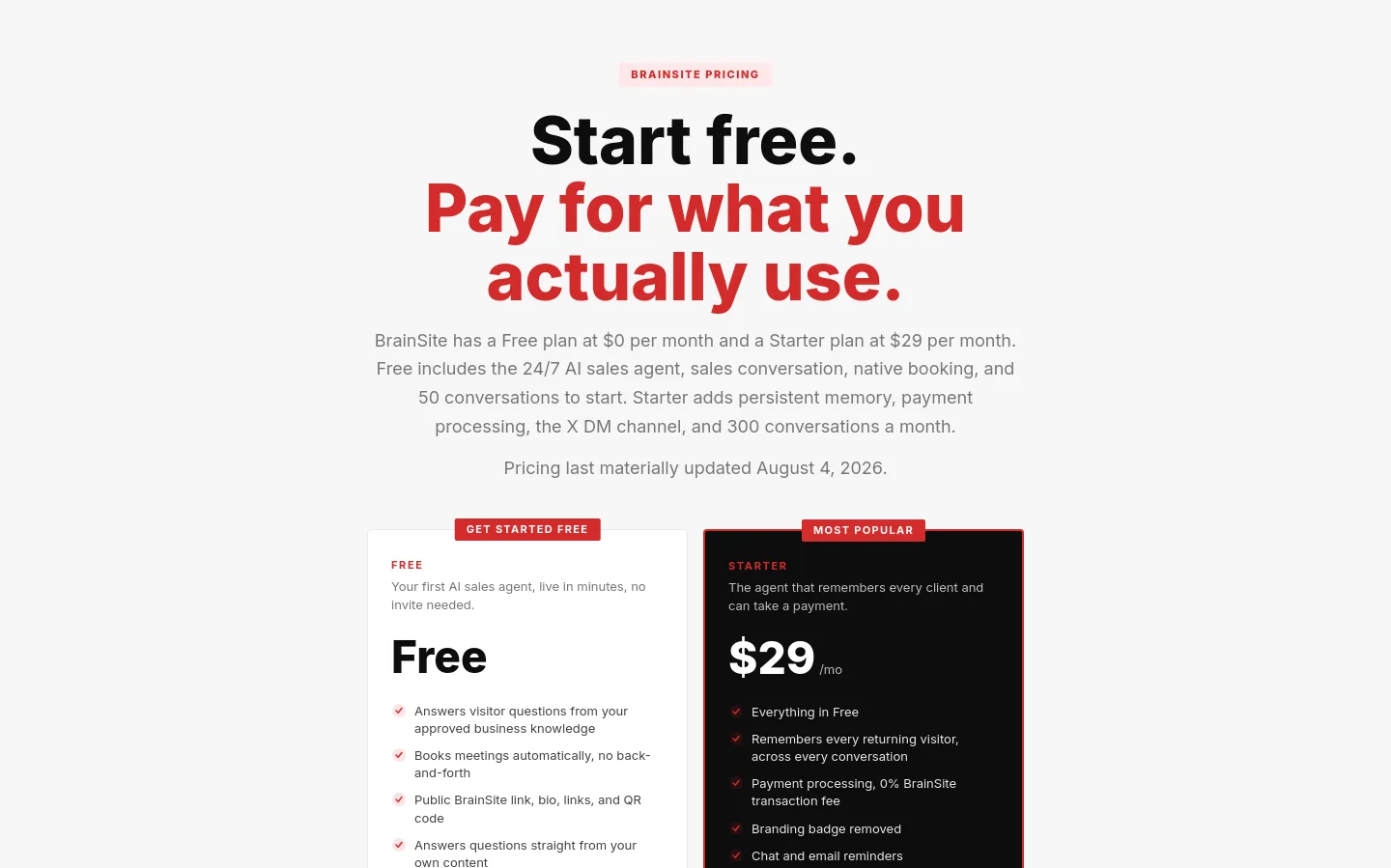 brainsite.ai Hero section