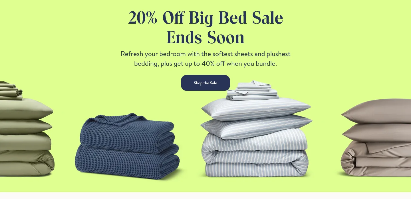 brooklinen.com — Hero