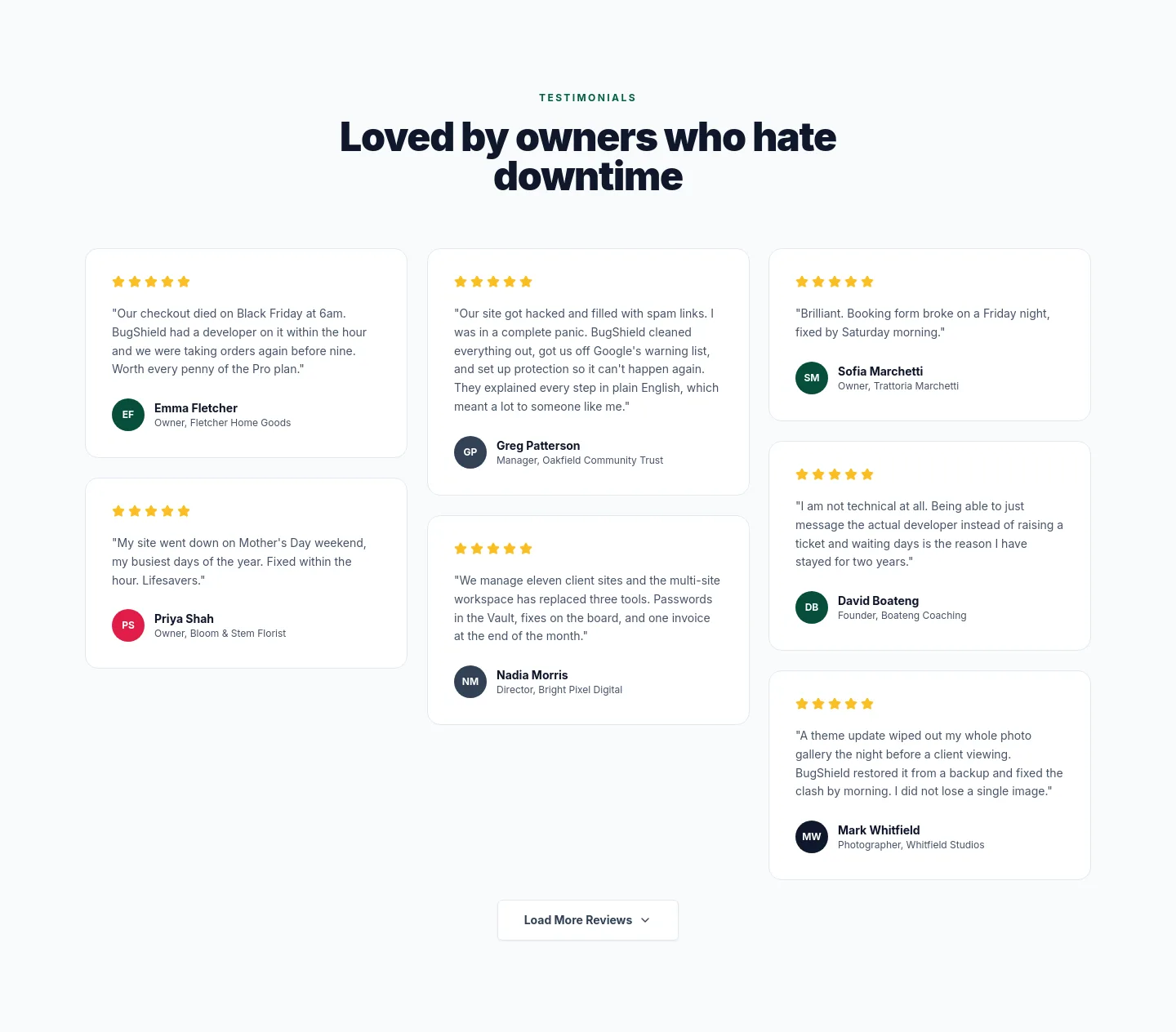 bugshield.co.uk — Logo Wall