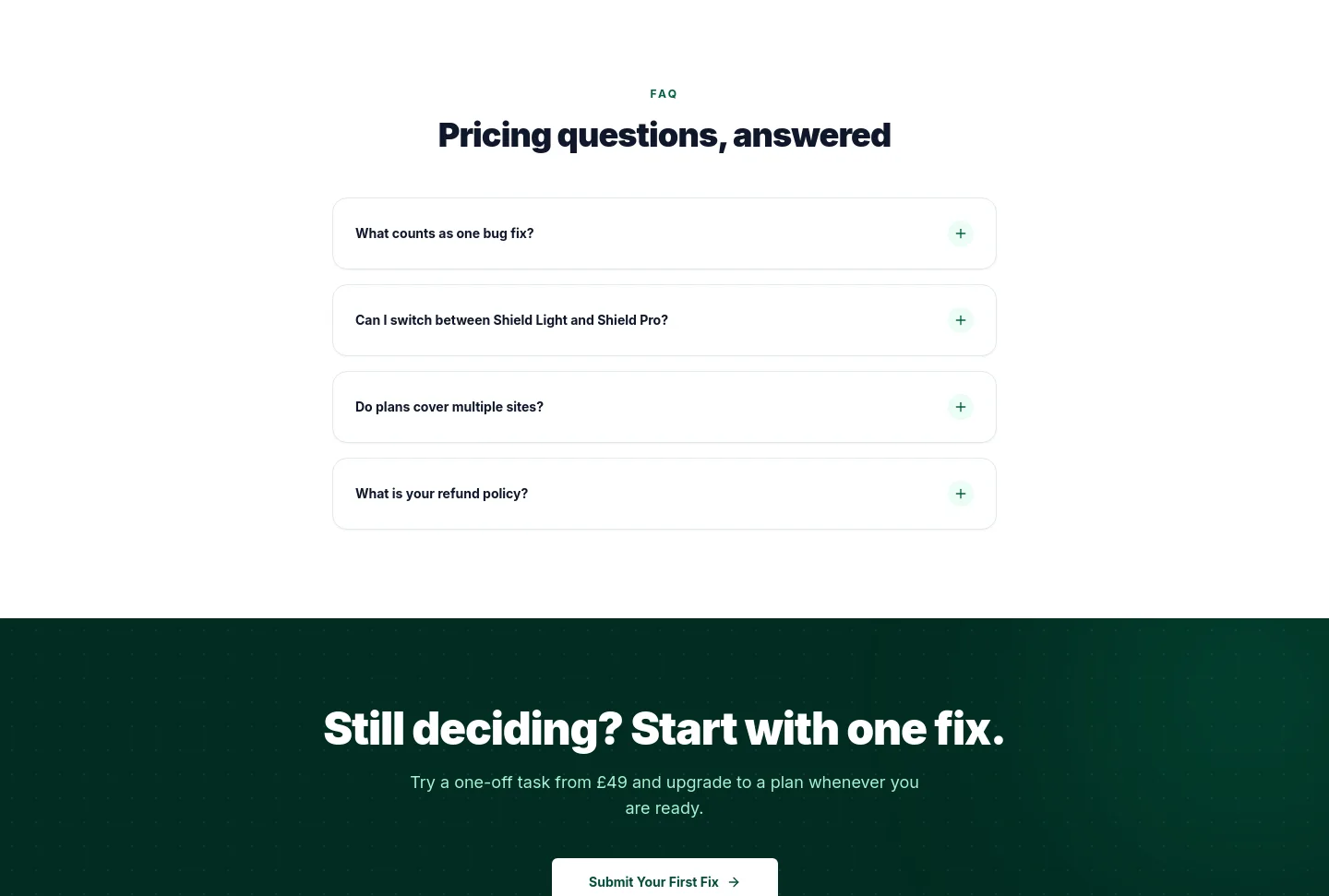 bugshield.co.uk — FAQ