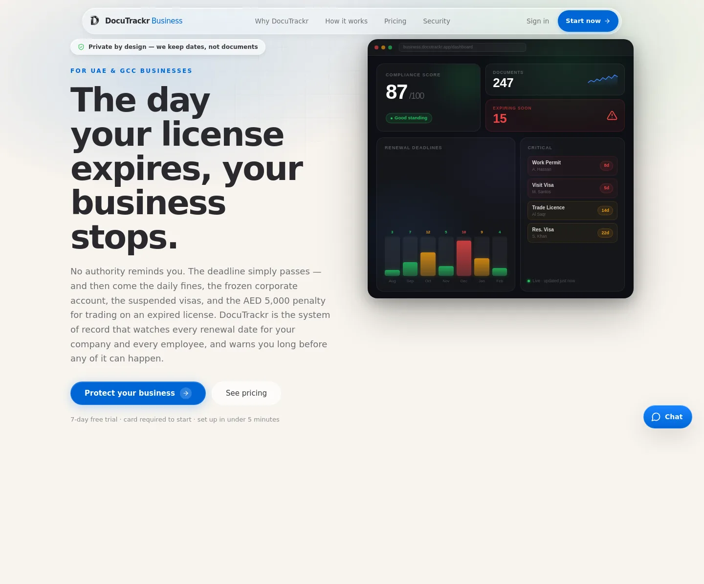 business.docutrackr.app — Hero
