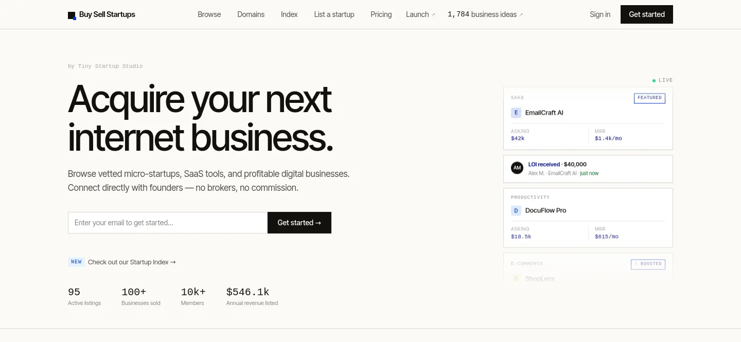 buysellstartups.com
