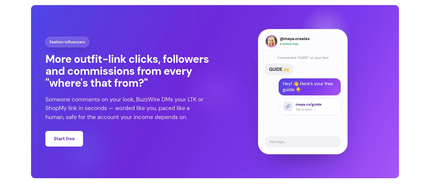 buzzwire.io Hero section