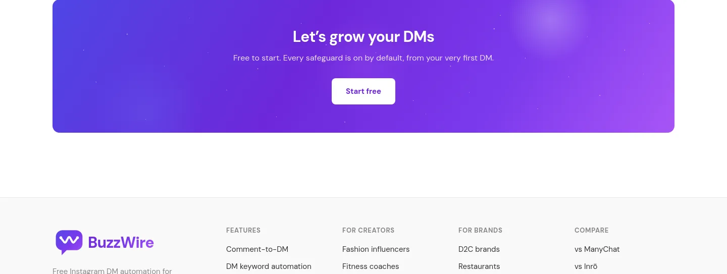 buzzwire.io CTA section