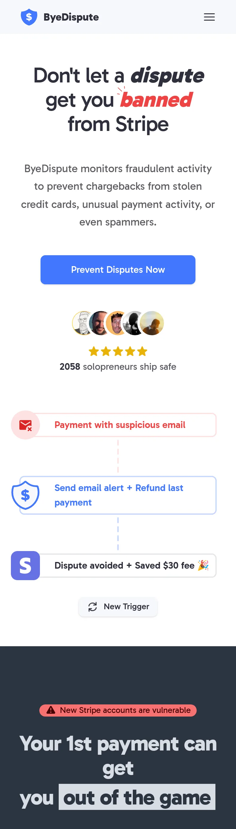 byedispute.com — The Pricing Page