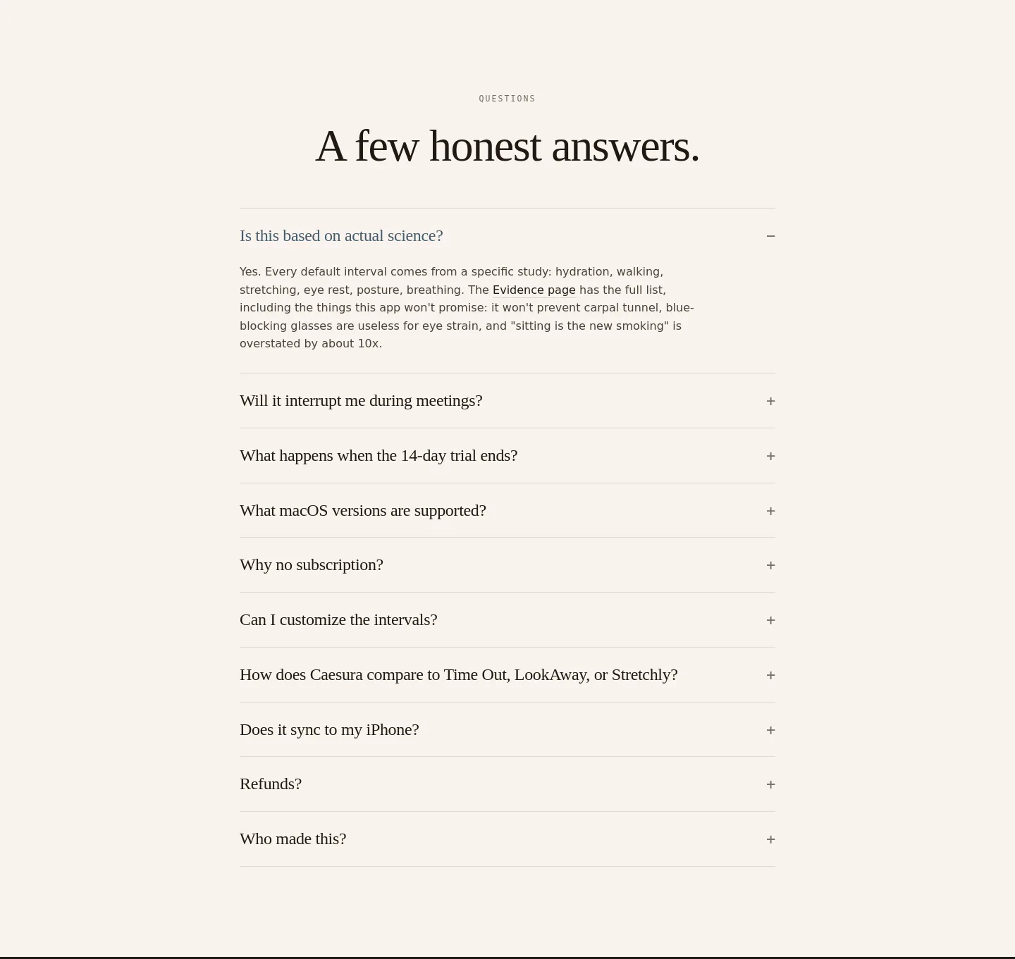 caesura.rest — FAQ