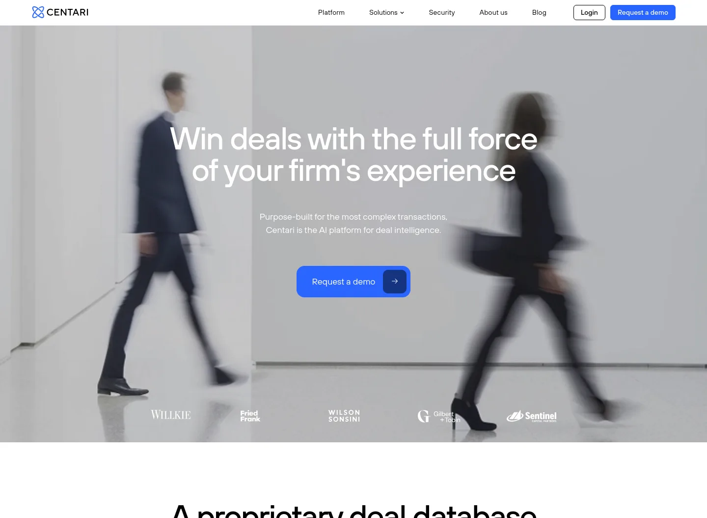 centari.com — a real Hero section