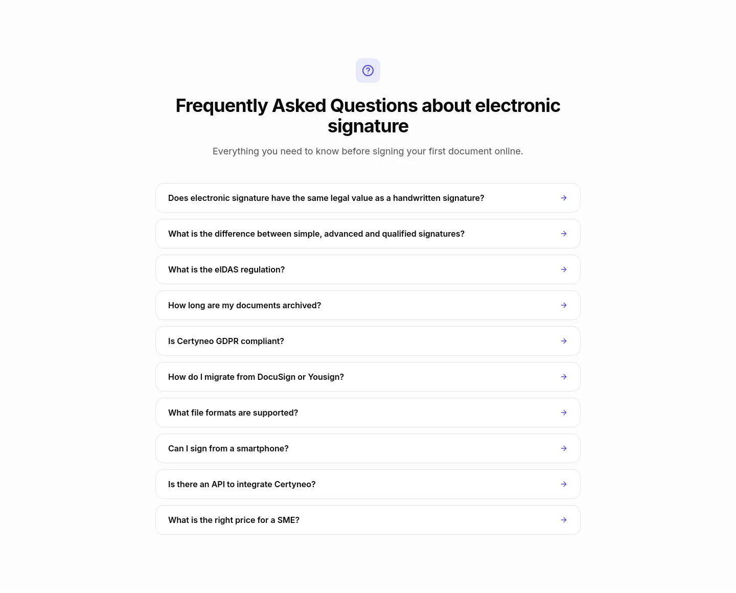certyneo.com — FAQ