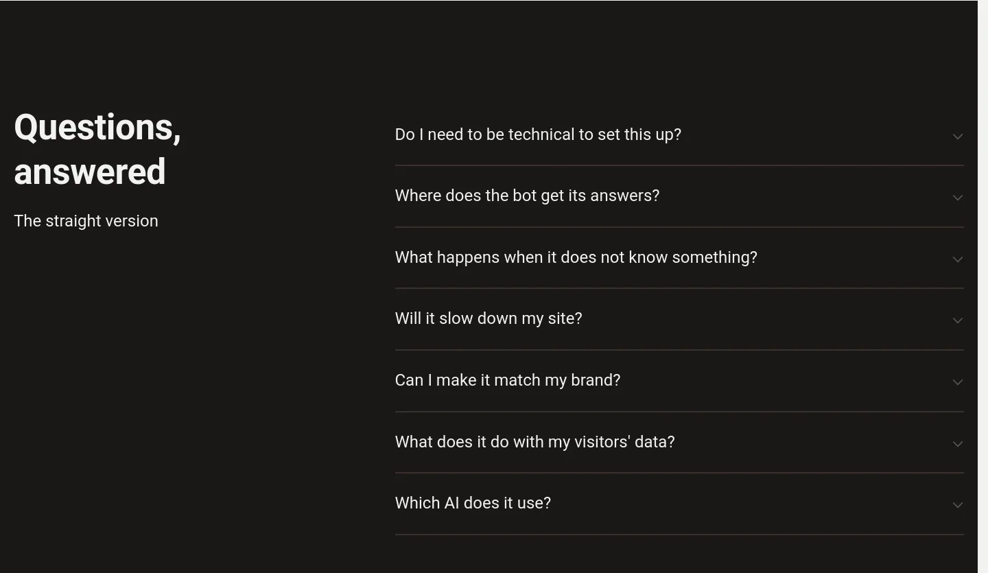 chatporch.com — FAQ