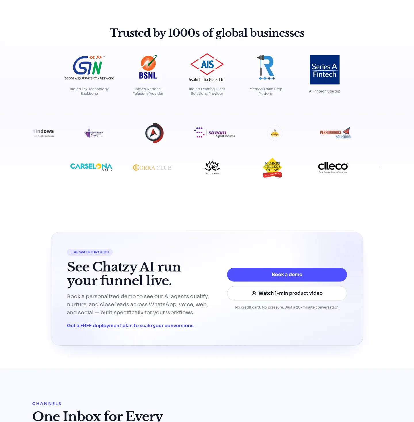chatzy.ai — Logo Wall