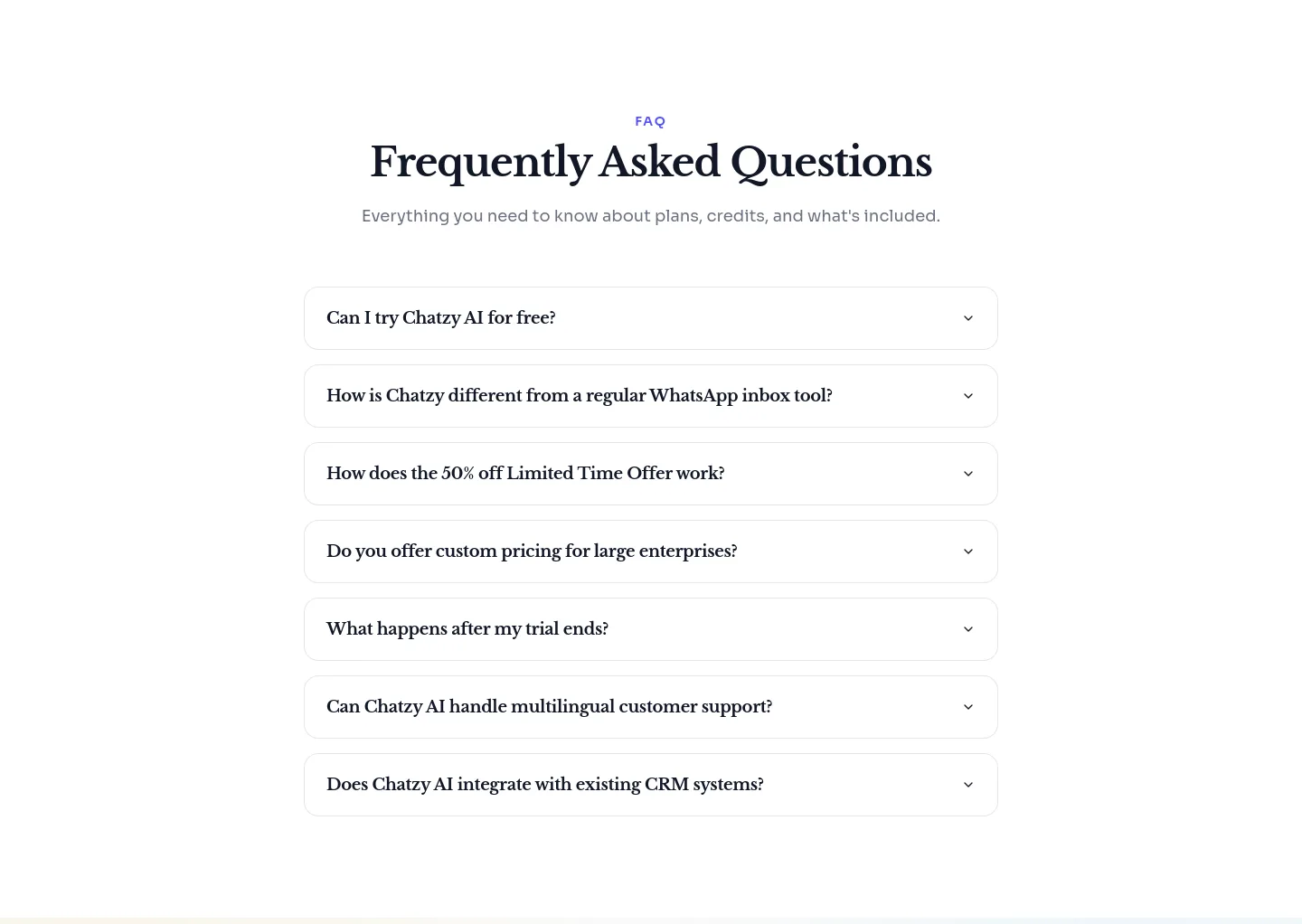 chatzy.ai — FAQ