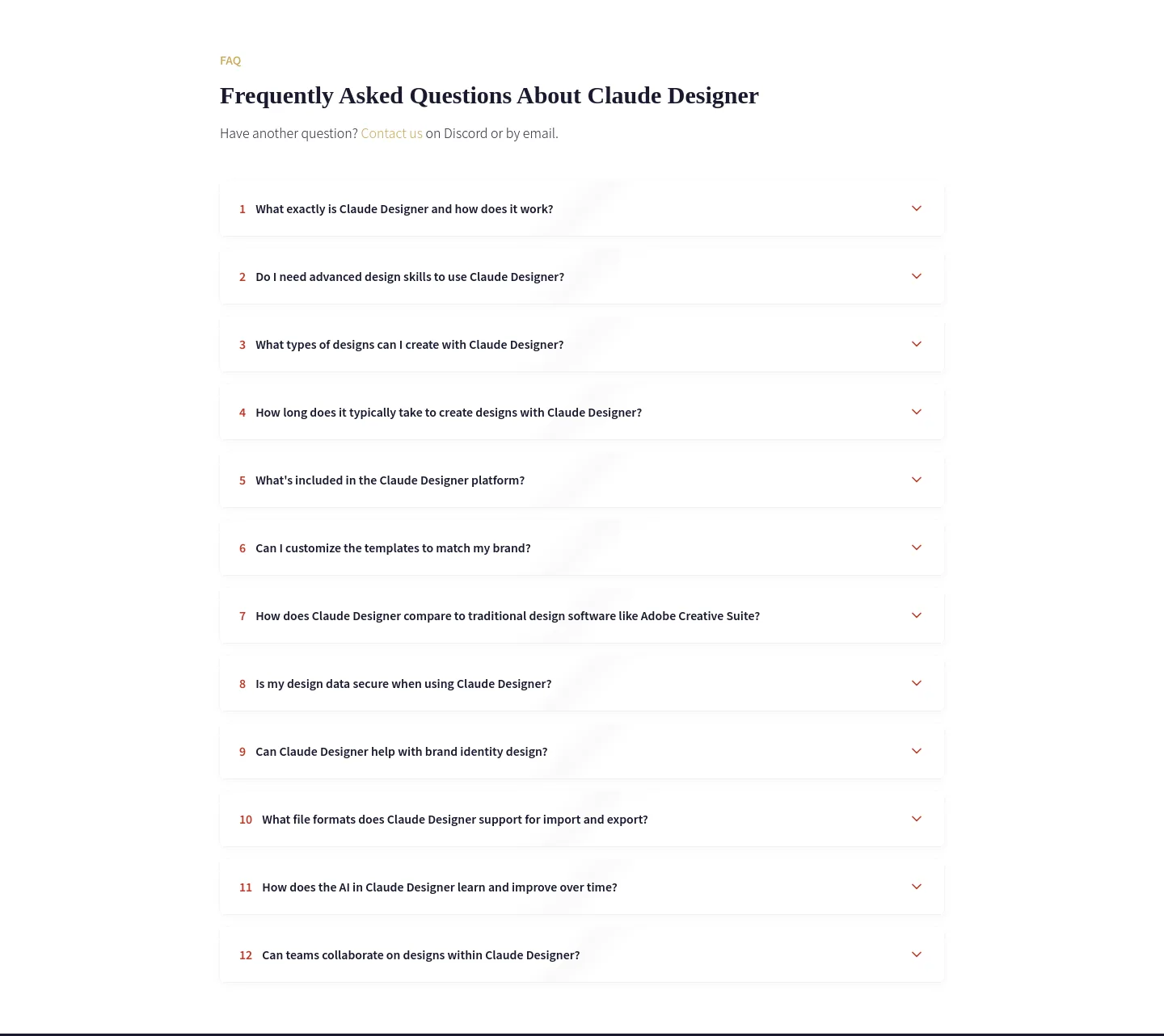 claudedesigner.com — FAQ