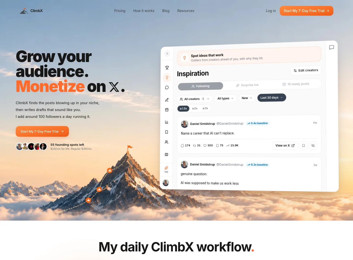 climbx.so — Hero